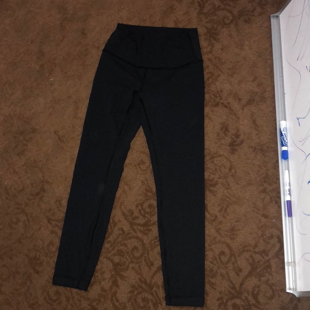 Lulu lemon PLAIN BLACK pants 7/8